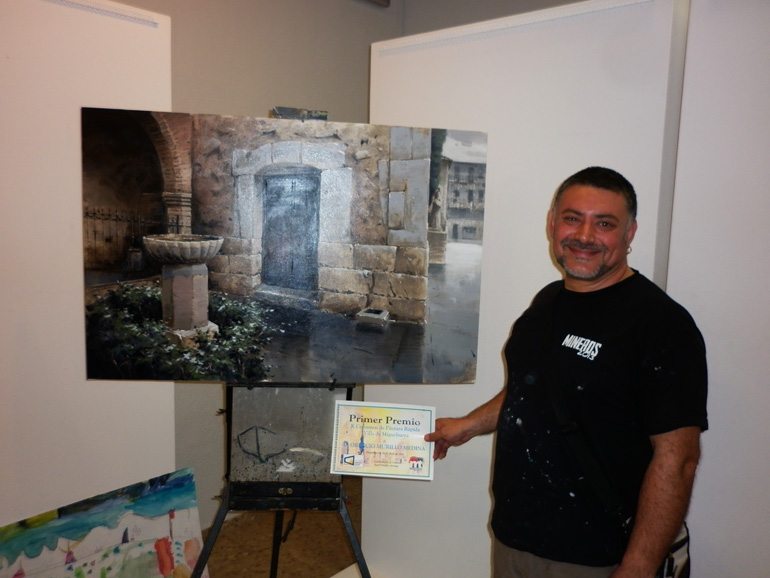 Miguelturra Orencio Murillo Medina de Puertollano ganador en la décima edición del Certamen de Pintura Rápida-1