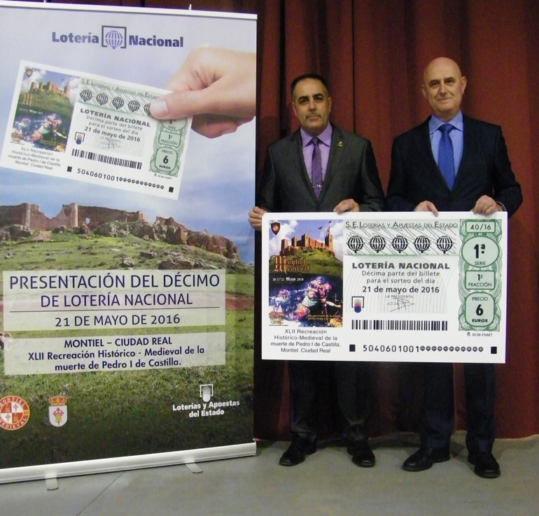 Montiel Décimo del Sorteo de Lotería Nacional dedicado a la Recreación Histórico-Medieval