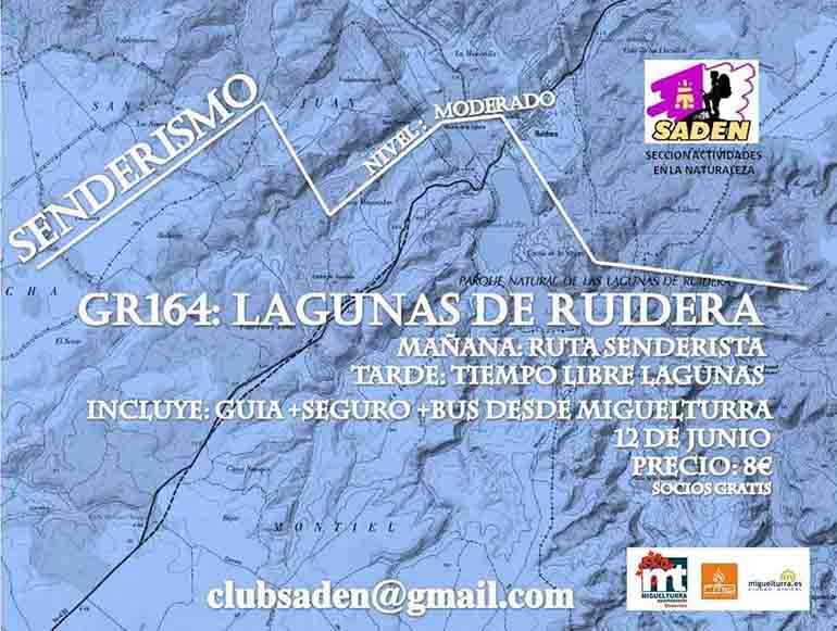 Miguelturra La Concejalía de Deportes organiza una ruta de senderismo en Las Lagunas de Ruidera