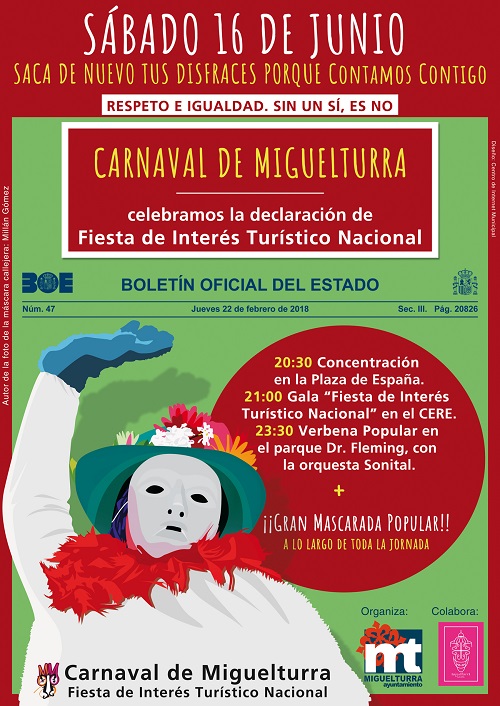 cartel fiesta carnaval 16 junio