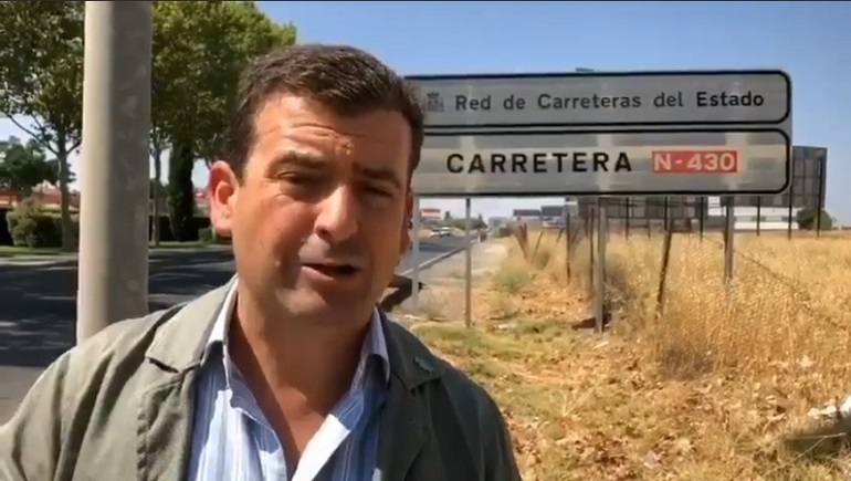 Vox denuncia la precaria situación de la N-430 y de las conexiones ferroviarias de Extremadura