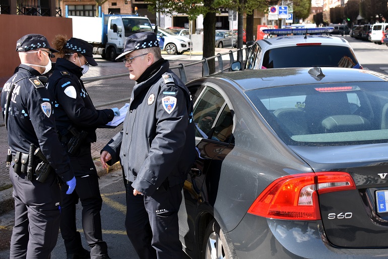 Ciudad Real La Policía Local tramita 560 actas de denuncia o control y detiene a 3 personas durante el estado de alarma