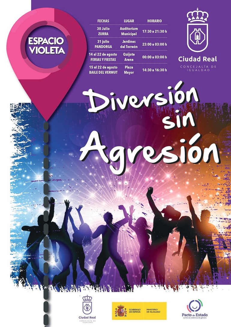 Ciudad Real Espacios Violeta para prevenir y actuar frente a las agresiones sexistas en la Pandorga y en la Feria