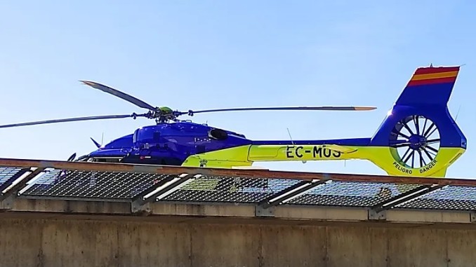 Accidente-laboral-en-Pedro-Munoz-Un-trabajador-cae-de-un-tejado-y-es-trasladado-en-helicoptero-al-Hospital-de-Ciudad-Real