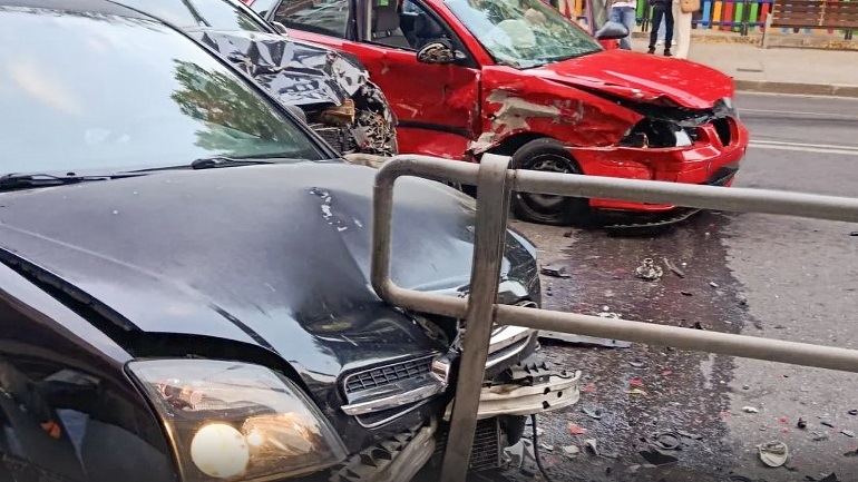 Aparatoso accidente en la Ronda de Calatrava de Ciudad Real cuatro vehículos implicados y un conductor da positivo en drogas