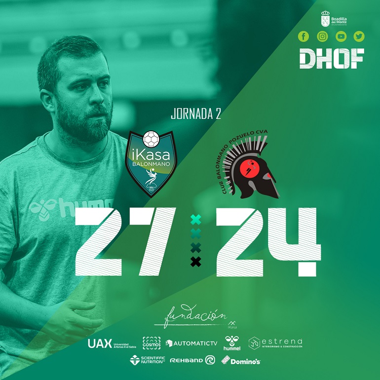 El Soliss BM Pozuelo cae ante el Ikasa Boadilla y ya piensa en el derbi provincial frente al Vino Doña Berenguela BM Bolaños
