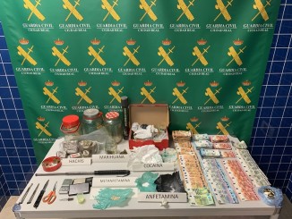 Hachís, cocaína, metanfetamina y armas prohibidas el hallazgo de la Guardia Civil tras un incendio en Tomelloso