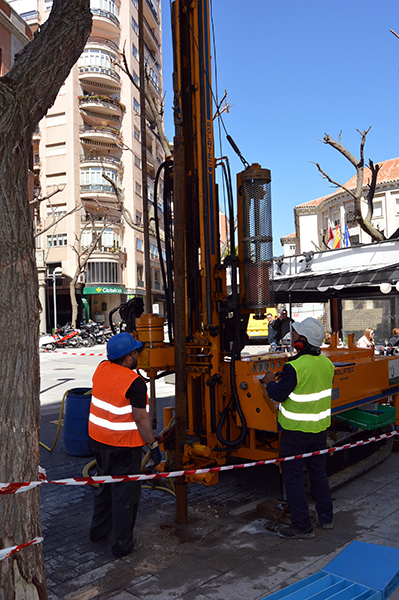 Ciudad Real Comienza el Estudio Geotécnico en la Plaza de Cervantes para conocer el estado del subsuelo