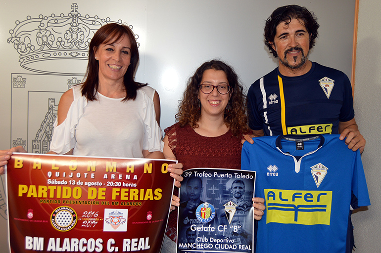 Ciudad Real Fútbol y Balonmano para arrancar el programa  de las Ferias y Fiestas de Ciudad Real 2016