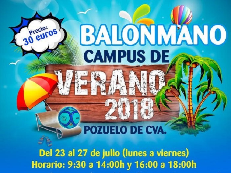 El Club BM Pozuelo organiza un año más el Campus de Balonmano Verano 2018