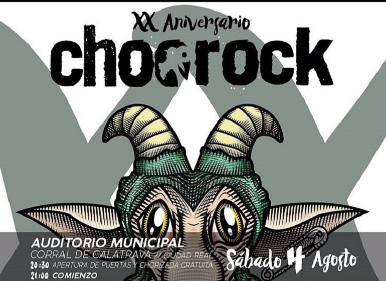 Corral de Calatrava celebra el XX aniversario del Festival Choorock con Siniestro Total, Tierra Santa y Sexy Zebras como cabezas del cartel