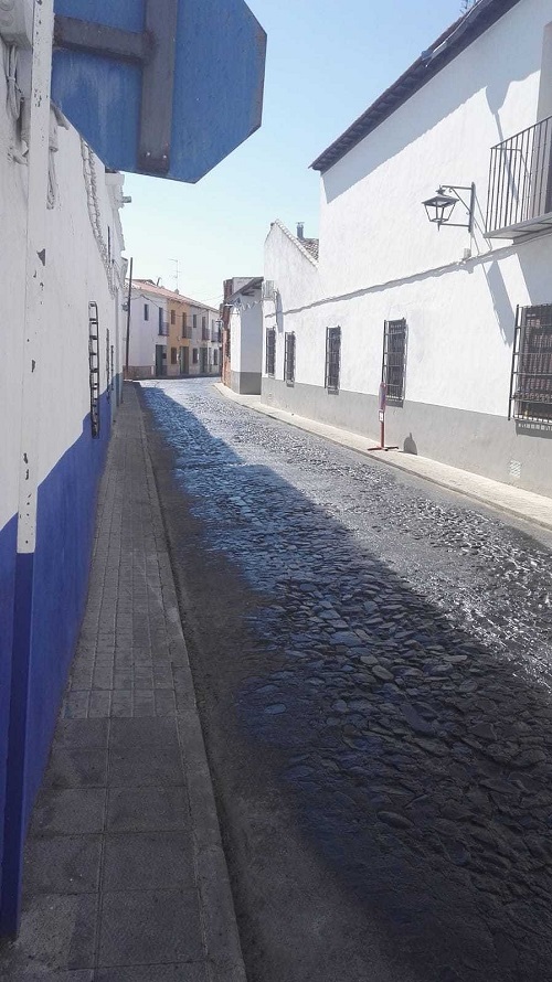 Asfaltado de calles de zona de proteccion en Almagro