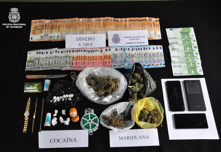 Ciudad Real Desactivados dos puntos de venta de droga que distribuían cocaína y marihuana a menores de edad