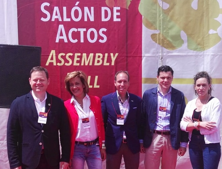 Ciudad Real Los cabezas de lista de VOX y el candidato a la presidencia a la Junta asistieron a la inauguración de FENAVIN 2019