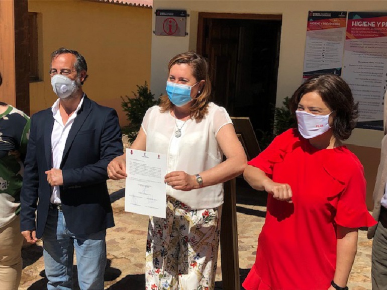 Ciudad Real Firmado el convenio por el que la Junta de Comunidades asume la gestión integral del Parque Arqueológico de Alarcos