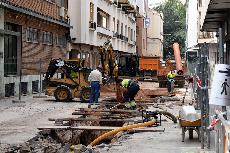 Ciudad Real Las obras de la calle Montesa permitirán subsanar los hundimientos y deficiencias de esta calle comercial