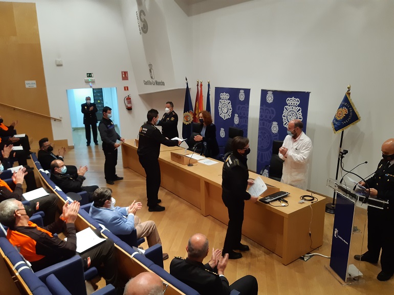 Ciudad Real Entrega de las menciones honorificas a personal de seguridad privada en el ámbito sanitario