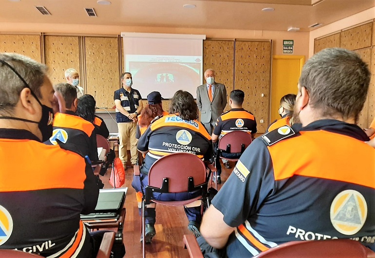 Ciudad Real Una veintena de voluntarios de Protección Civil participan en un curso de apoyo logístico