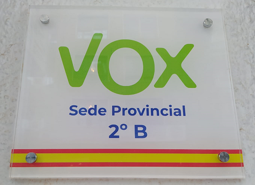 cartel sede provincial de vox