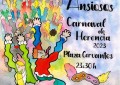 Clara Eugenia Úbeda-Contreras firma el cartel  del Sábado de los Ansiosos del Carnaval de Herencia