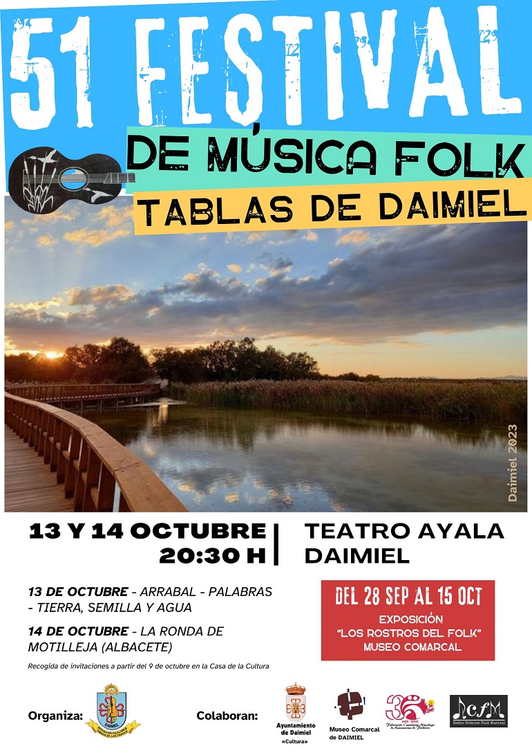 Daimiel celebra la 51 Edición del Festival de Música Folk Tablas de Daimiel