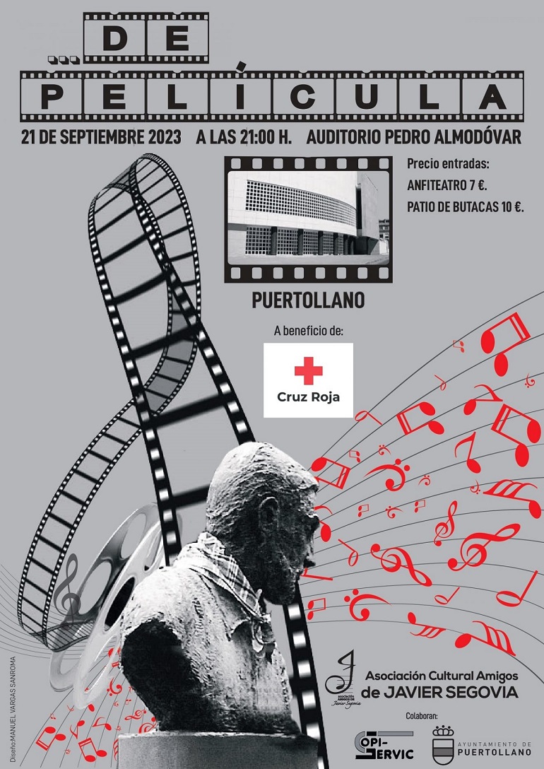 De película Concierto en Puertollano de Amigos de Javier Segovia a beneficio de Cruz Roja
