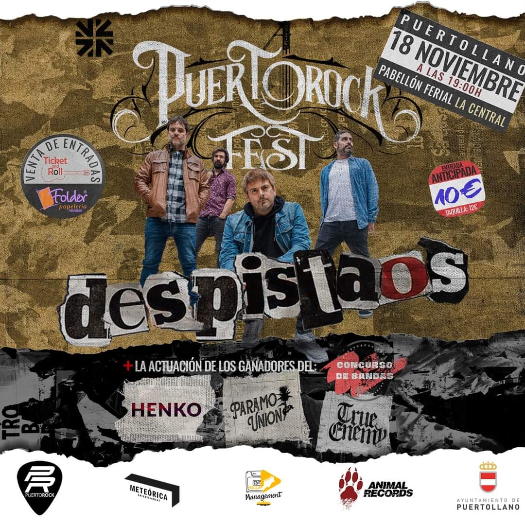 Despistaos será el cabeza del cartel del I Puertorock Fest