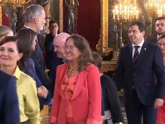 Miguel Ángel Valverde participó en la recepción en el Palacio Real con motivo del 12 de octubre, Día de la Hispanidad