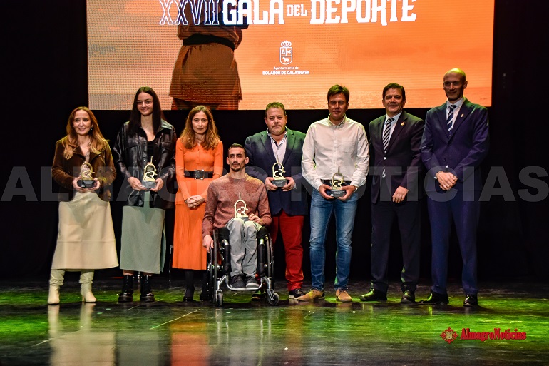 Grandes deportistas del Campo de Calatrava reconocidos en la XXVII Gala Provincial del Deporte de la Diputación de Ciudad Real