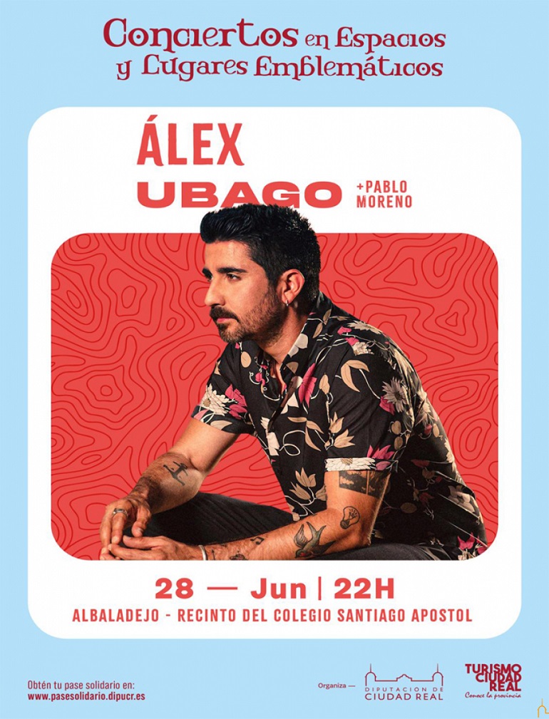 Álex Ubago y Pablo Moreno este viernes en los Conciertos en Espacios y Lugares Emblemáticos en Albaladejo