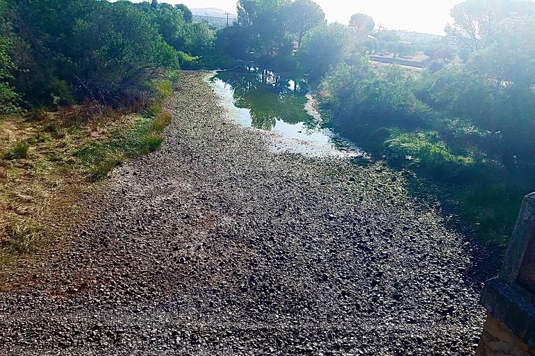 Los portavoces del PP de Piedrabuena y Luciana denuncian la situación del río Bullaque