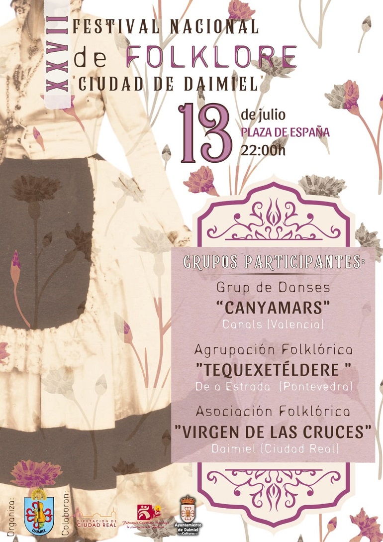 Una fiesta de tradiciones! El XXVII Festival Nacional de Folklore Ciudad de Daimiel ilumina la Plaza de España