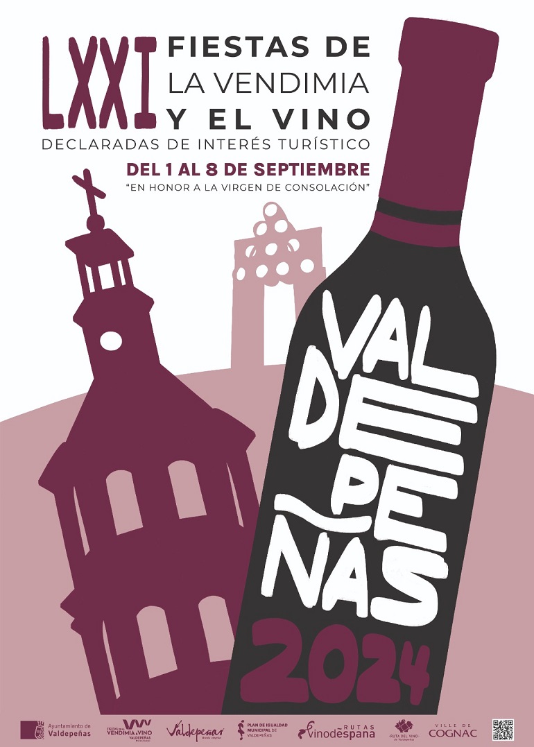 Valdepeñas se viste de fiesta Más de 130 actividades en la LXXI Fiestas de la Vendimia y el Vino