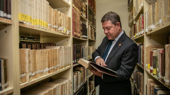 Guadalajara, 24 de octubre de 2022.- El presidente autonómico, Emiliano García-Page, inaugura en Guadalajara, la remodelación del IES ‘Brianda de Mendoza’. (Fotos: D. Esteban González // JCCM)