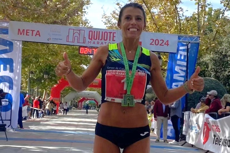 Gemma Arenas vence en la XXVIII edición del Quijote Maratón de Ciudad Real en la categoría femenina