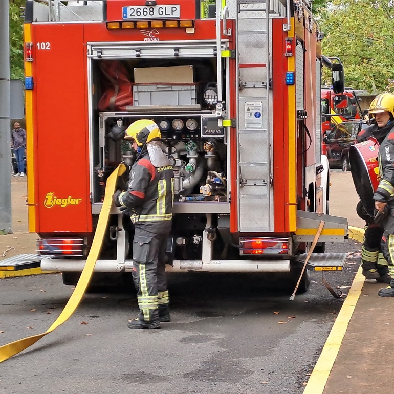 Simulacro de incendio en el Hospital General de Ciudad Real El SCIS pone a prueba la seguridad con una actuación impecable