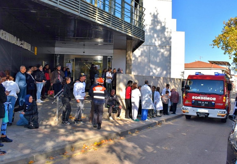 Simulacro de incendio en Puertollano