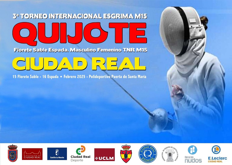 Ciudad Real se convierte en epicentro de la esgrima nacional con el III Torneo Internacional Quijote