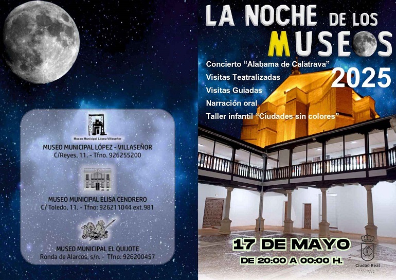 La Noche de los Museos en Ciudad Real Conciertos, cuentacuentos y visitas guiadas para toda la familia