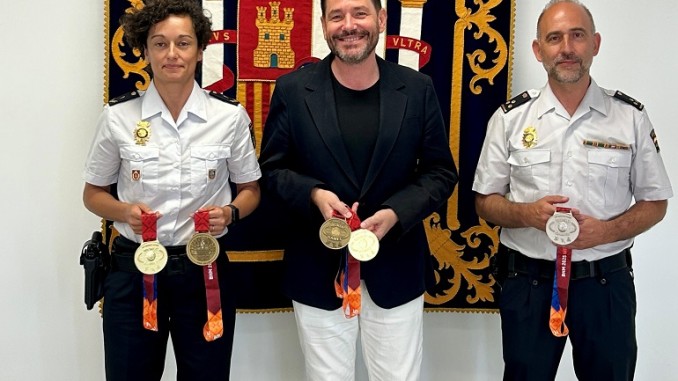 Paloma Zaldívar, policía de Puertollano, arrasa con 5 medallas en los Juegos Mundiales de Policías y Bomberos
