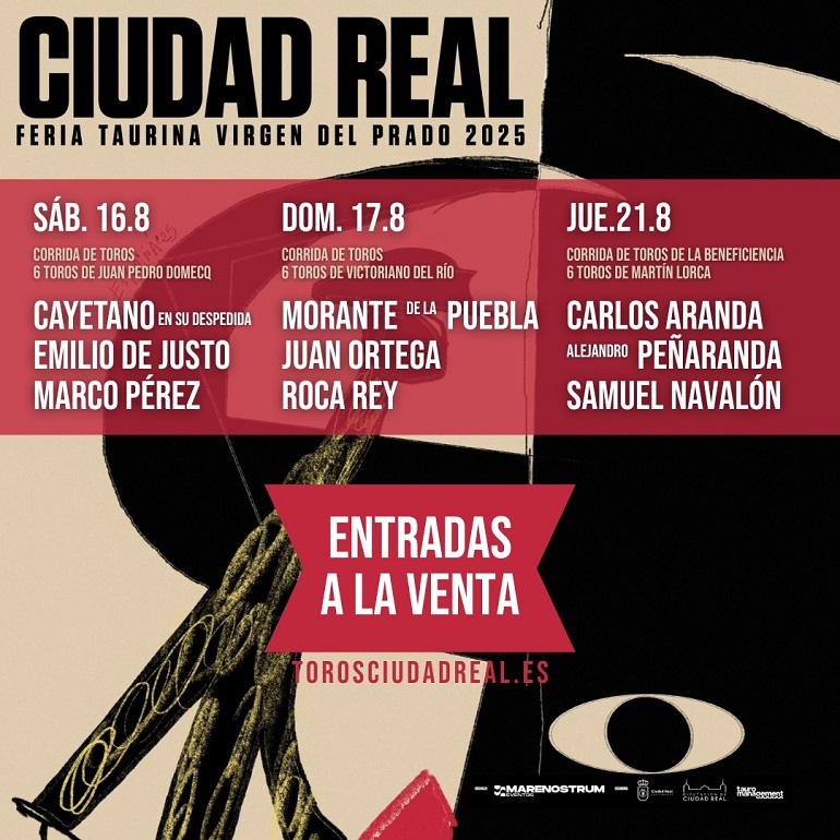 Carlos Aranda, protagonista en la gran Feria de la Virgen del Prado de Ciudad Real