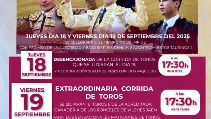 Sánchez Vara, Diego García y Víctor Cerrato lidiarán 6 toros de Los Ronceles en Torralba durante las fiestas patronales