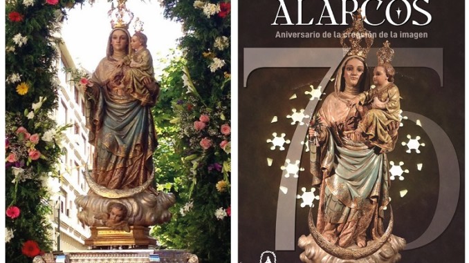 La mirada de la Virgen de Alarcos, capturada por el diseñador almagreño Manuel Vargas, invita a la contemplación en su 75 Aniversario