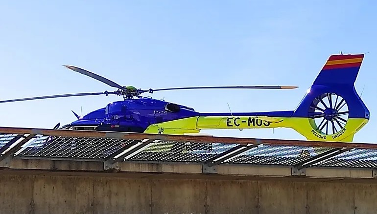 Accidente-laboral-en-Pedro-Munoz-Un-trabajador-cae-de-un-tejado-y-es-trasladado-en-helicoptero-al-Hospital-de-Ciudad-Real
