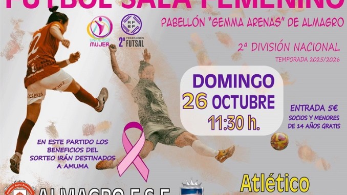 El Almagro FSF busca romper su maleficio en casa ante el Atlético Navalcarnero