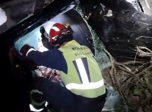 Cuatro heridos, dos graves, tras caer un coche por un terraplén en Almodóvar del Campo