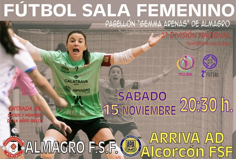 El Almagro FSF busca su quinta victoria consecutiva ante el Alcorcón en un duelo clave por el liderato en Segunda División