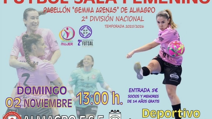 El Almagro FSF quiere seguir su racha triunfal en el “Gemma Arenas”