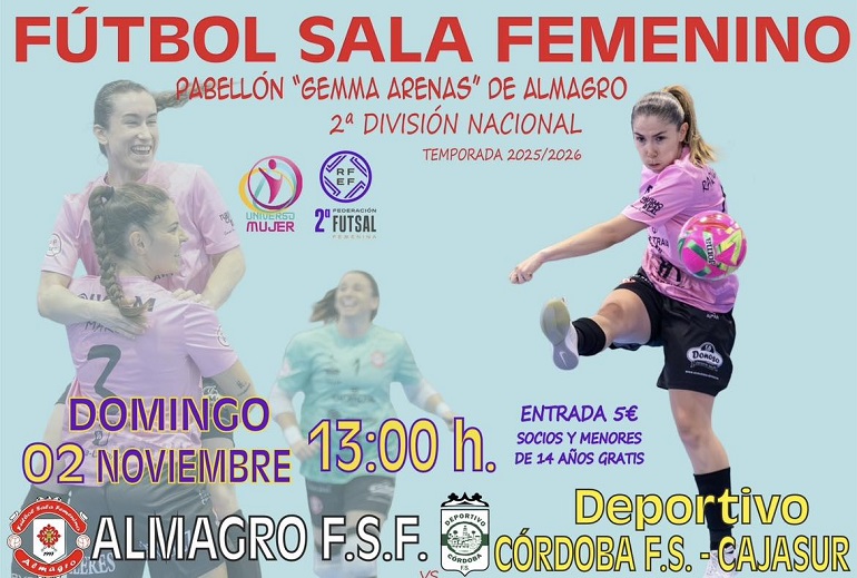 El Almagro FSF quiere seguir su racha triunfal en el “Gemma Arenas”