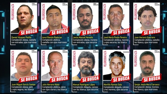 La Policía Nacional solicita la colaboración ciudadana para detener a los fugitivos más buscados en España